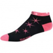 ponožky P.I.Elite LE Low W černé růžové hvězdy - S