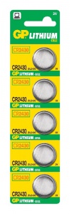baterie GP CR 2430 3V 24x3mm