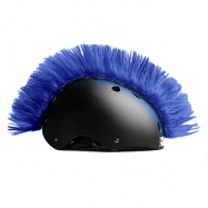 Crazy Uši ozdoba na helmu - Číro Wiggystyle Mohawk dark Blue