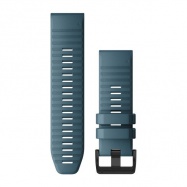 Řemínek pro fenix6X - QuickFit 26, silikonový, modrý, černá přezka