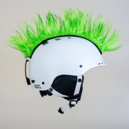 Crazy Uši ozdoba na helmu - Číro Wiggystyle Mohawk Spike Green