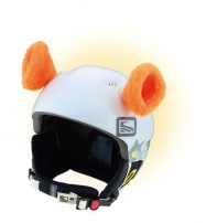 Crazy Uši ozdoba na helmu - OUŠKA oranžová