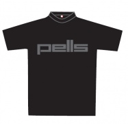 Tričko PELLS slim Black, White logo - X