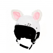 Crazy Uši ozdoba na helmu - Kočka bílá